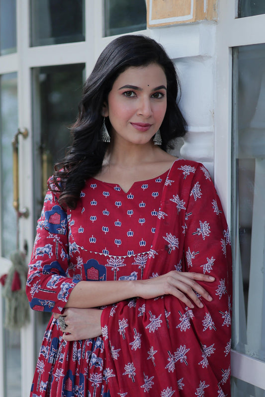 Readymade Soft Pure Cotton Three-Piece Suit