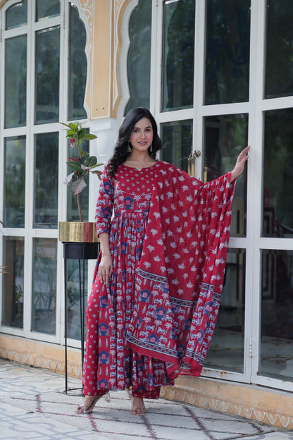Readymade Soft Pure Cotton Three-Piece Suit