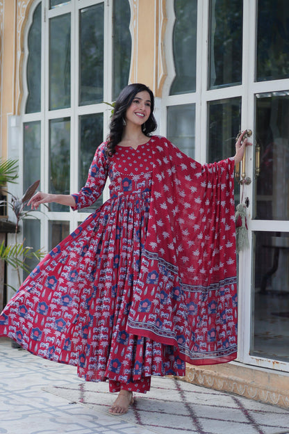 Readymade Soft Pure Cotton Three-Piece Suit
