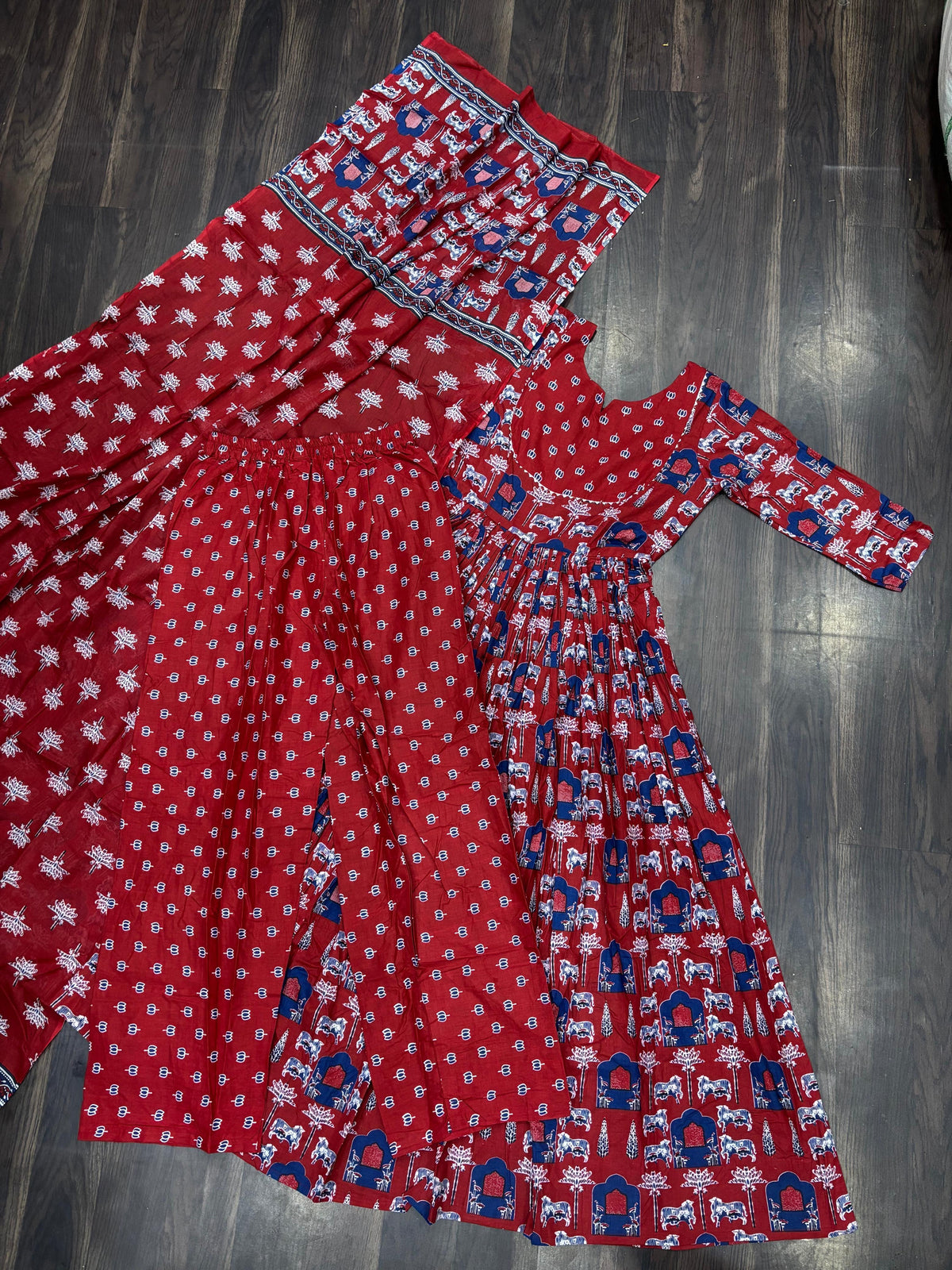 Readymade Soft Pure Cotton Three-Piece Suit