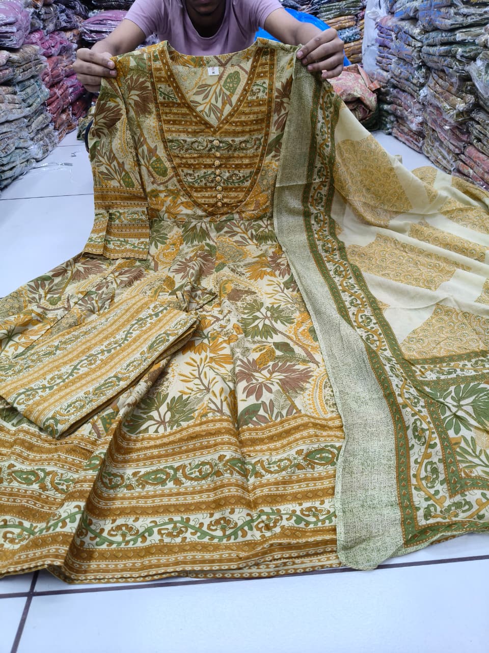 Readymade Cotton Three-Piece Suit
