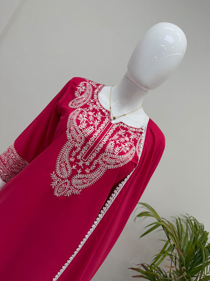 Readymade HO Silk Embroidered Three-Piece Suit Set