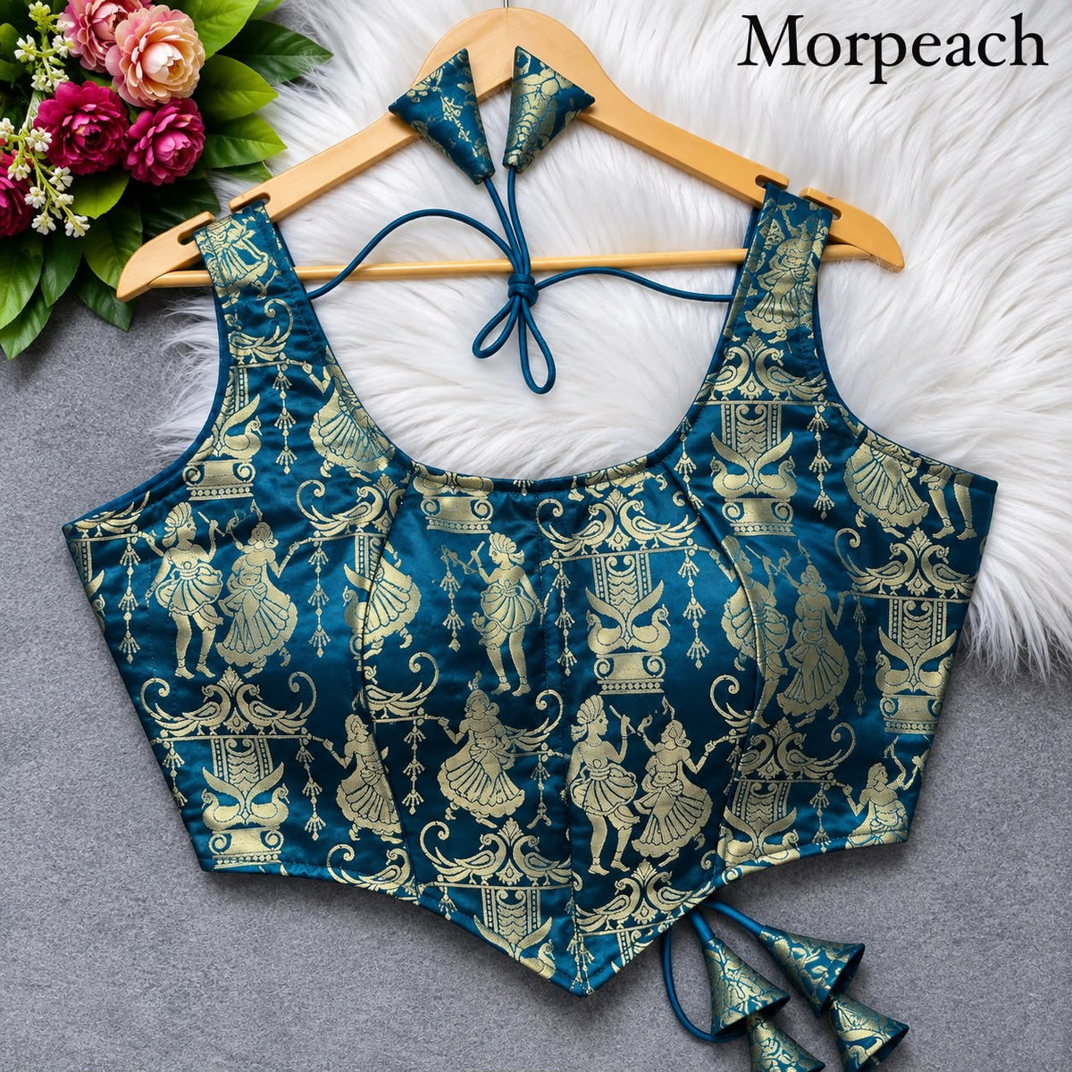 Readymade Brocade Silk Corset Blouse
