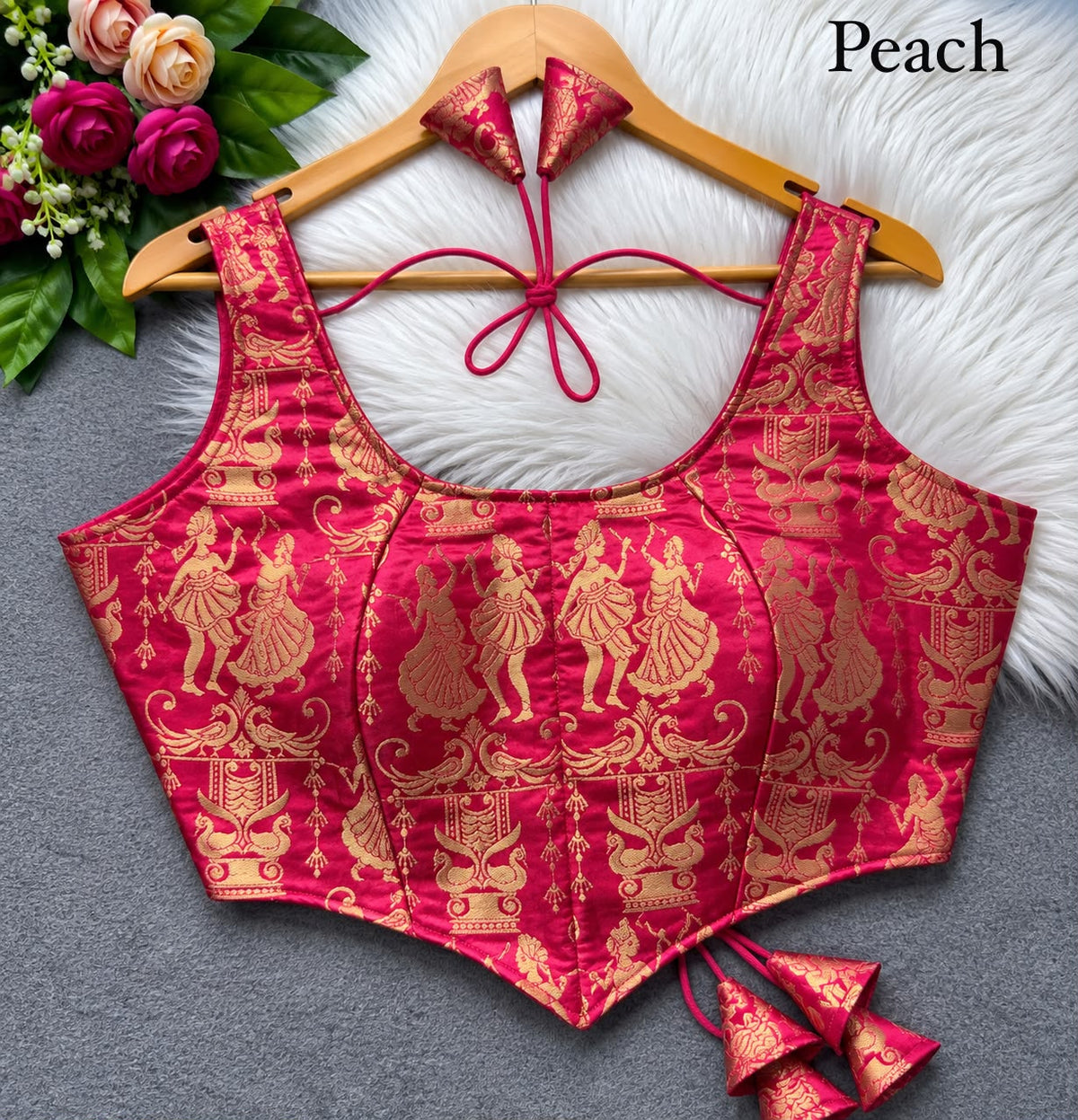 Readymade Brocade Silk Corset Blouse