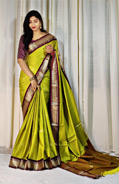 Cotton Silk Sarees with Jacquard Silk Borders A6