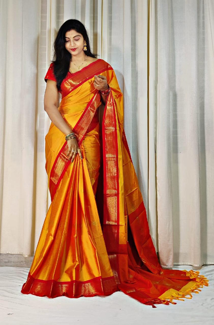 Cotton Silk Sarees with Jacquard Silk Borders A4