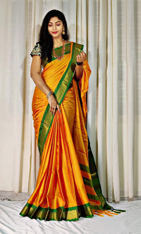 Cotton Silk Sarees with Jacquard Silk Borders A3