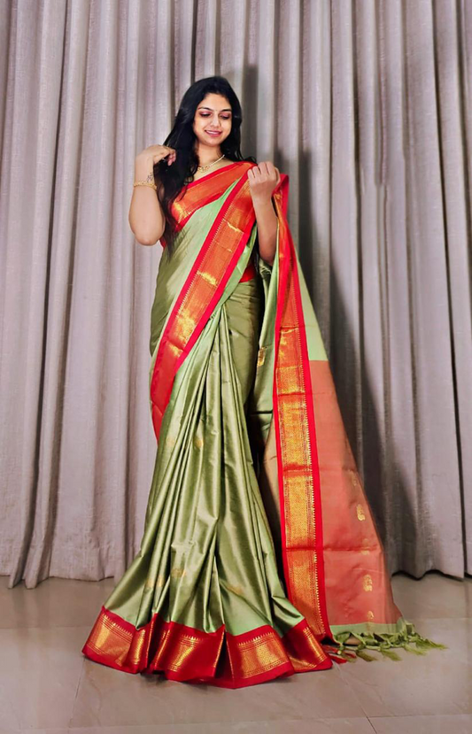 Cotton Silk Sarees with Jacquard Silk Borders A7