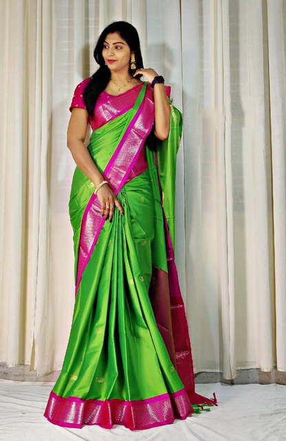 Cotton Silk Sarees with Jacquard Silk Borders A16