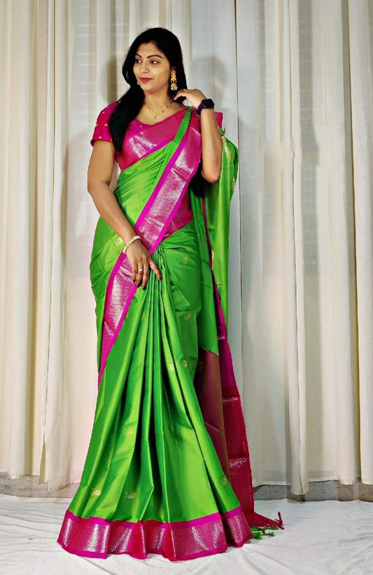 Cotton Silk Sarees with Jacquard Silk Borders A16