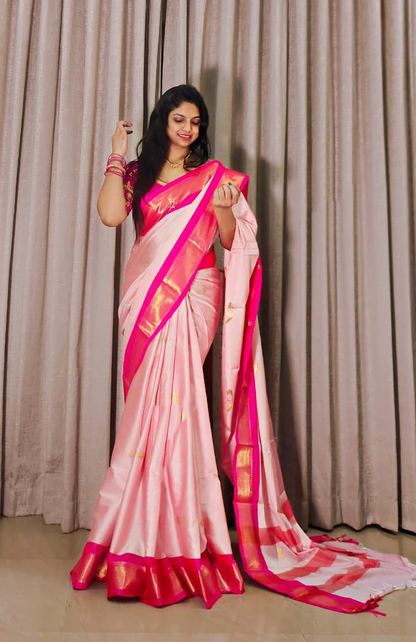 Cotton Silk Sarees with Jacquard Silk Borders A22