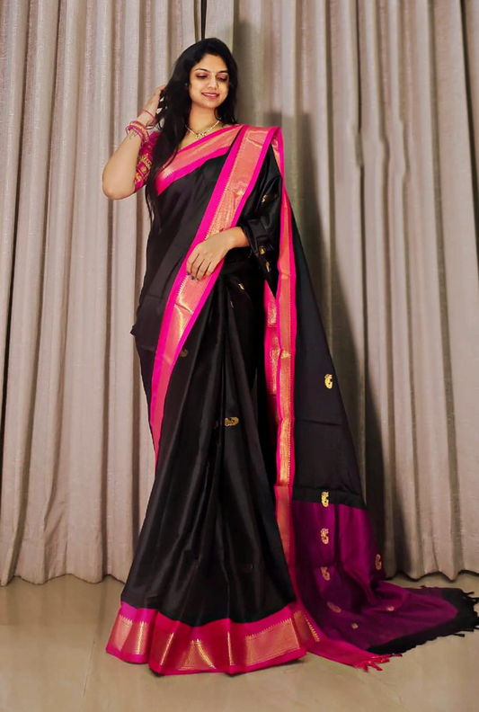 Cotton Silk Sarees with Jacquard Silk Borders A20