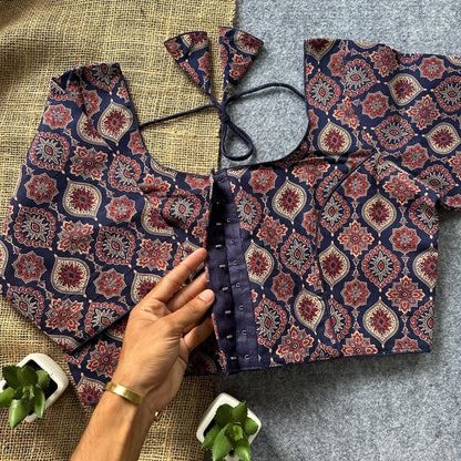 Ajrakh Cotton Ready Made Blouse – 50 AED