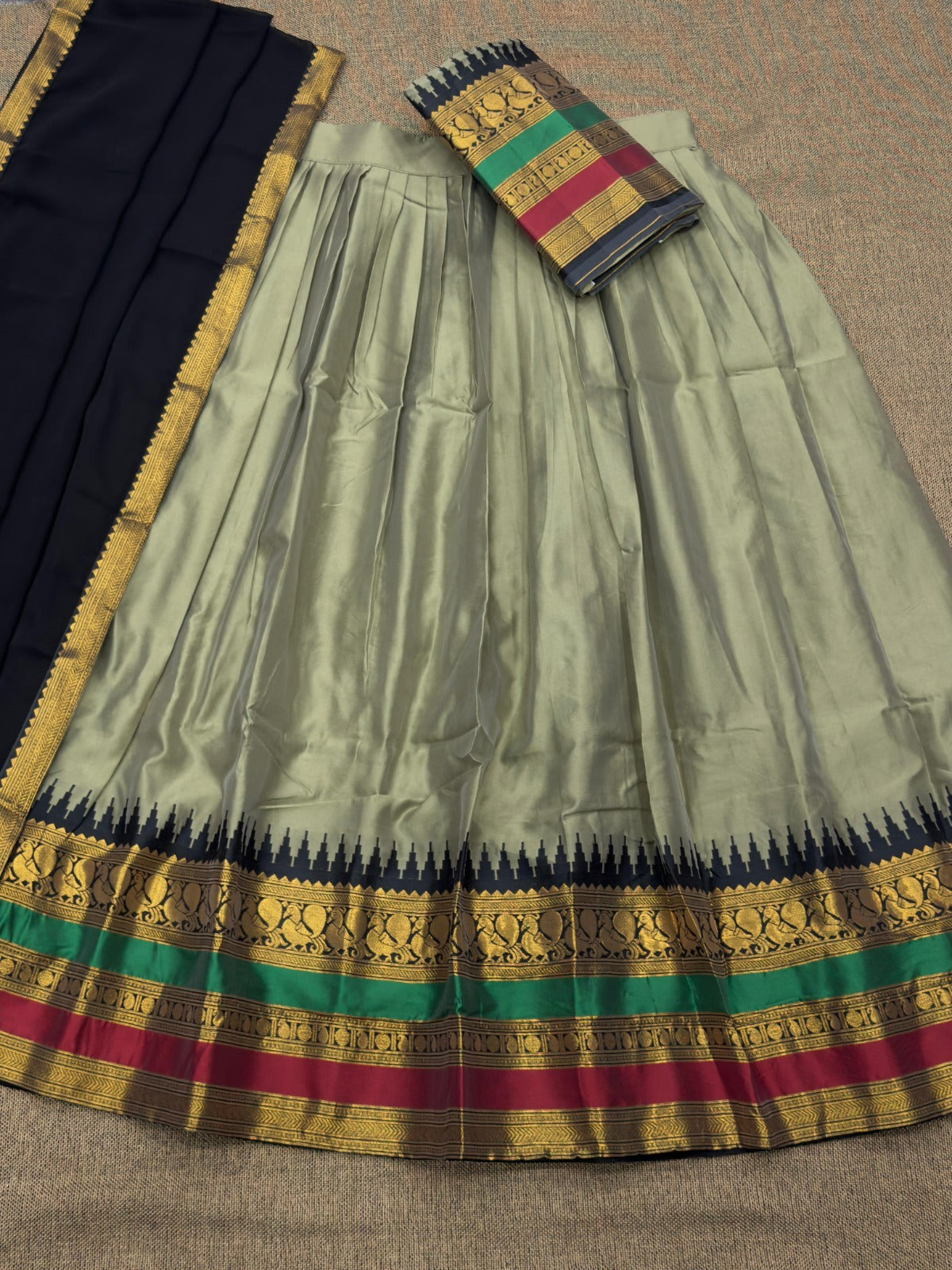 Kanchi Cotton Silk Readymade Lehenga Set – 99 AED