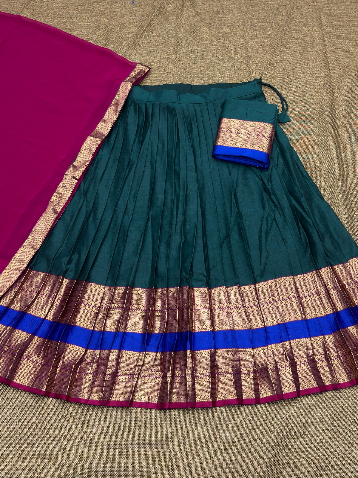 Kanchi Cotton Silk Readymade Lehenga Set – 99 AED