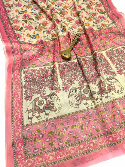 Linen Tissue Silk Saree – 65 AED