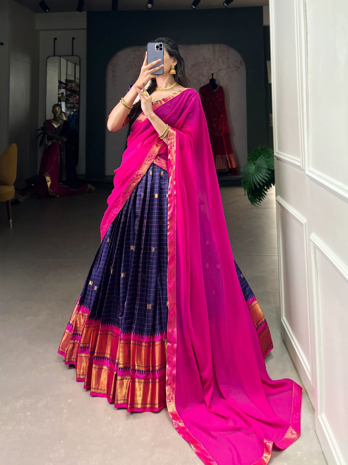 Cotton Silk Dhavani Collection – 99 AED