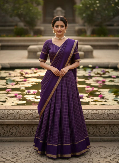 Georgette Viscose Readymade Lehenga Set – 99 AED