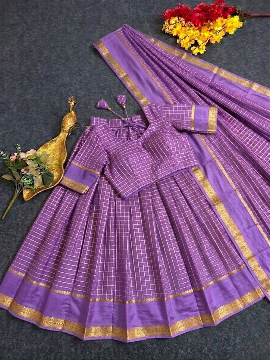 Georgette Viscose Readymade Lehenga Set – 99 AED