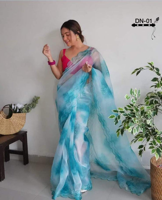 Semi Organza Saree