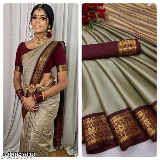 Cotton silk saree