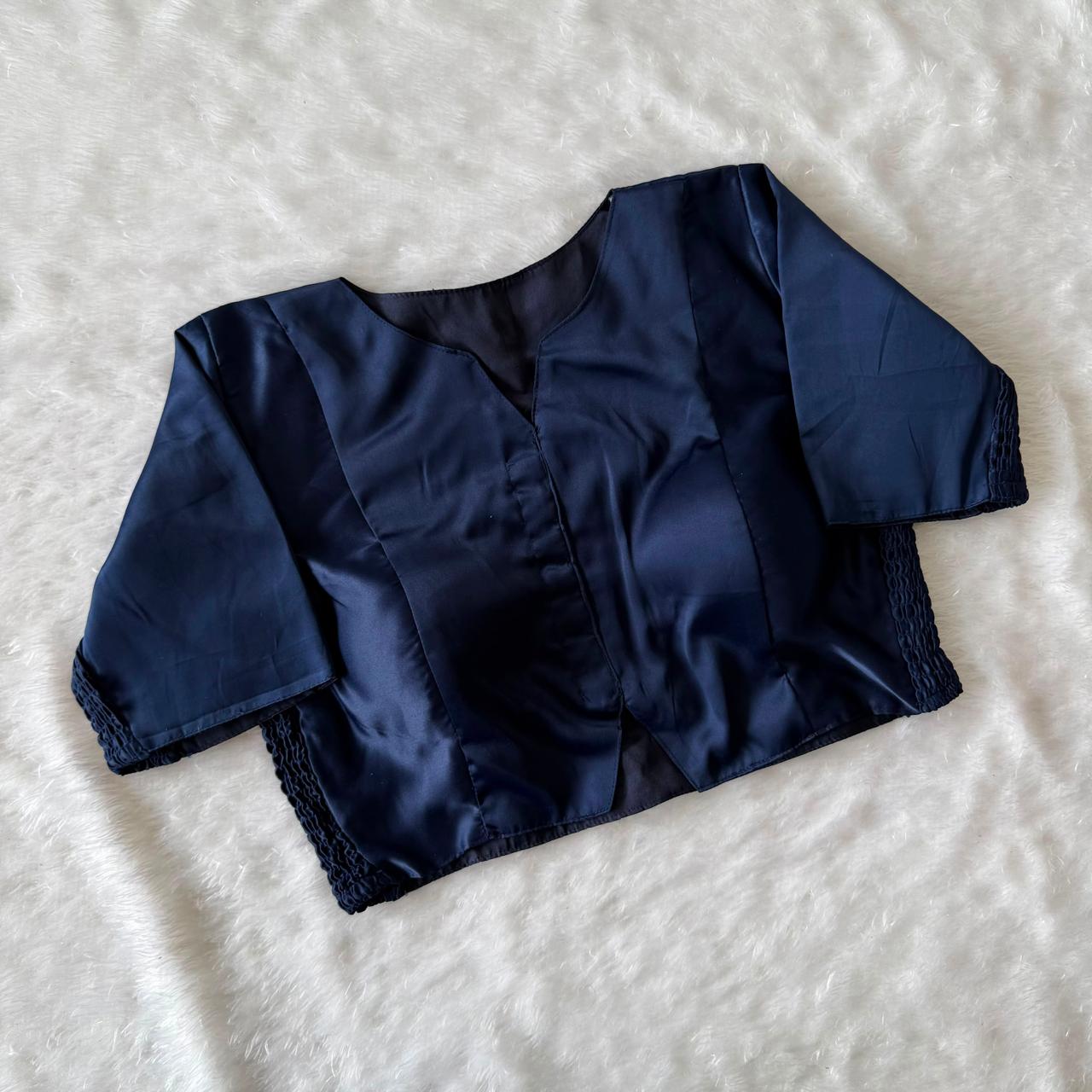 Plain Stretchable Readymade Blouse – Regular Size