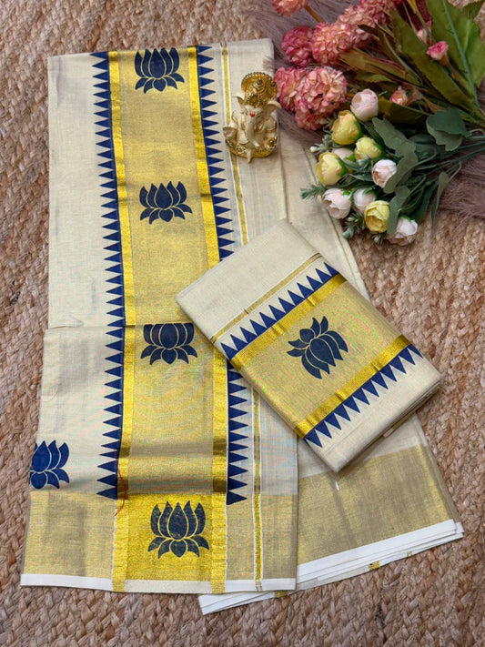 Kerala Tissue Silk Set Mundu Collection – 99 AED