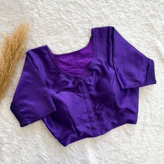 Plain Stretchable Readymade Blouse – Regular Size