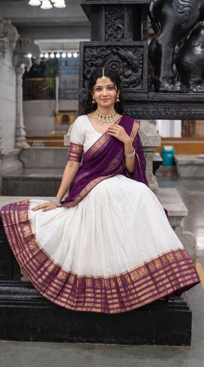 Mul Chanderi Cotton Readymade Dhavani Collection – 99 AED