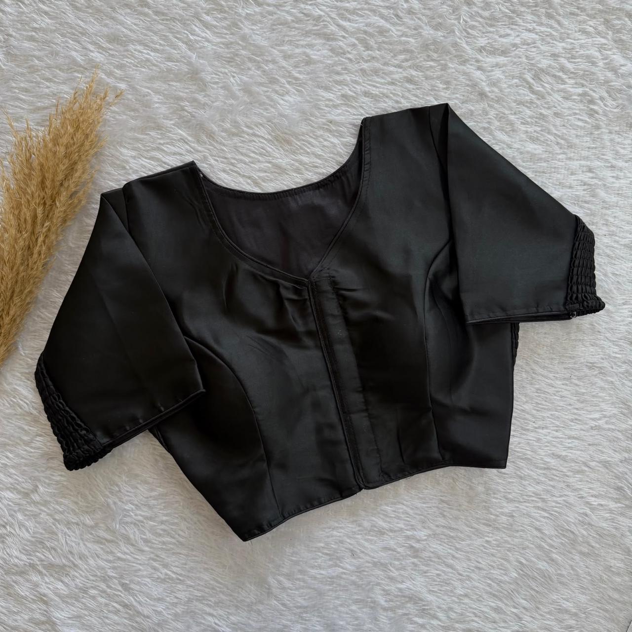 Plain Stretchable Readymade Blouse – Regular Size