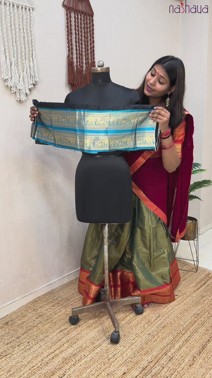 Kanchi Cotton Silk Readymade Lehenga Set – 99 AED