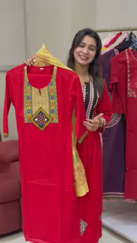 Budget Sale Jaipur Cotton Readymade Three Piece Suits