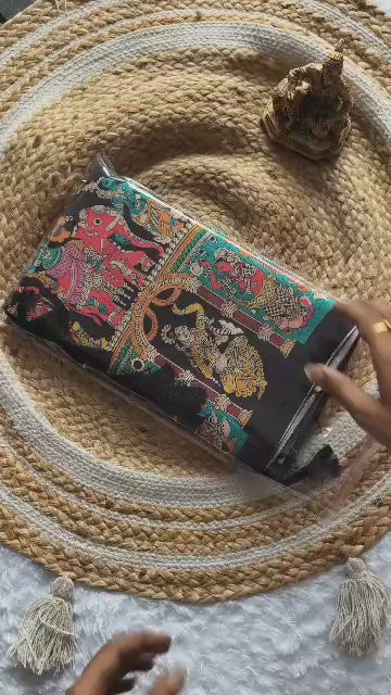 Semi Tussar Silk Sarees – 69 AED BLACK