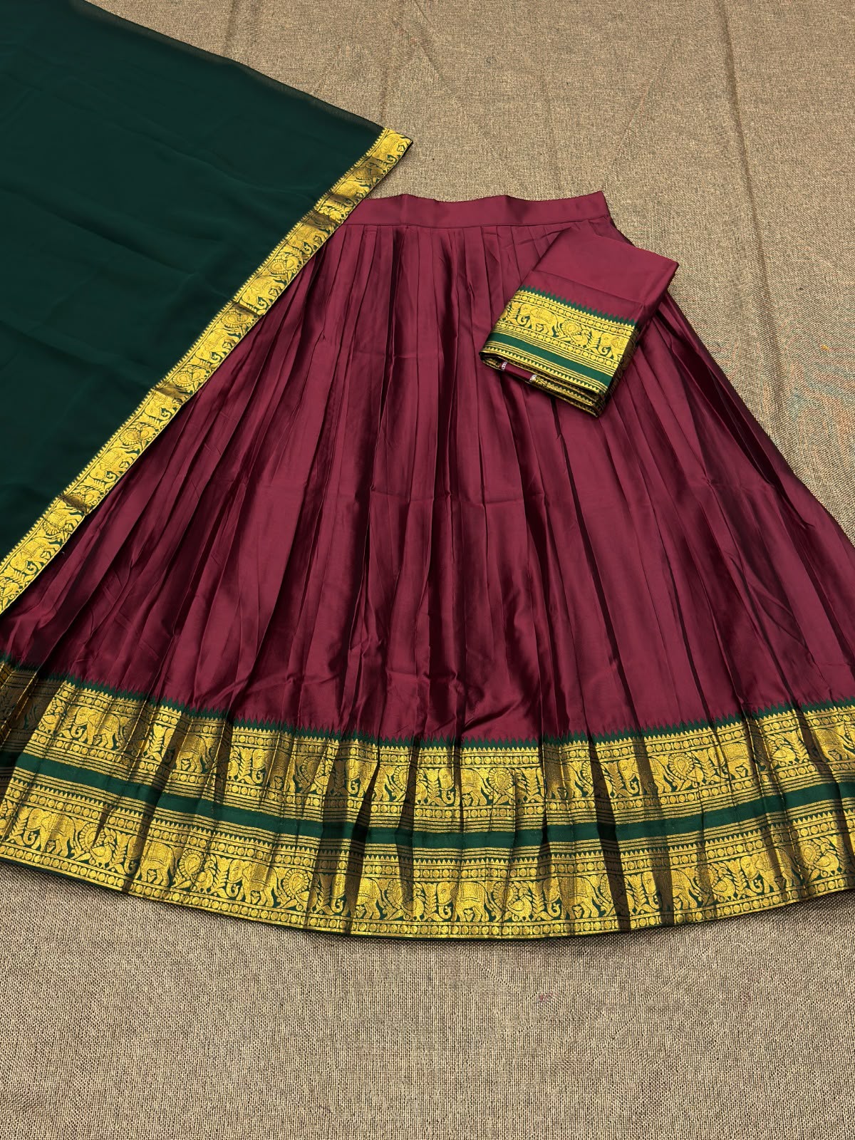 Kanchi Cotton Silk Readymade Lehenga Set – 99 AED