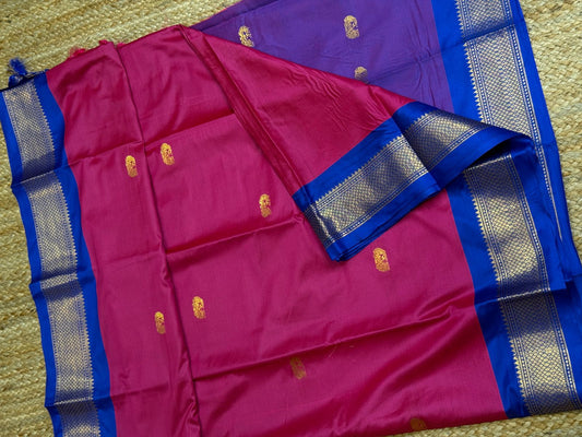 Cotton Silk Sarees with Jacquard Borders – 50 AED